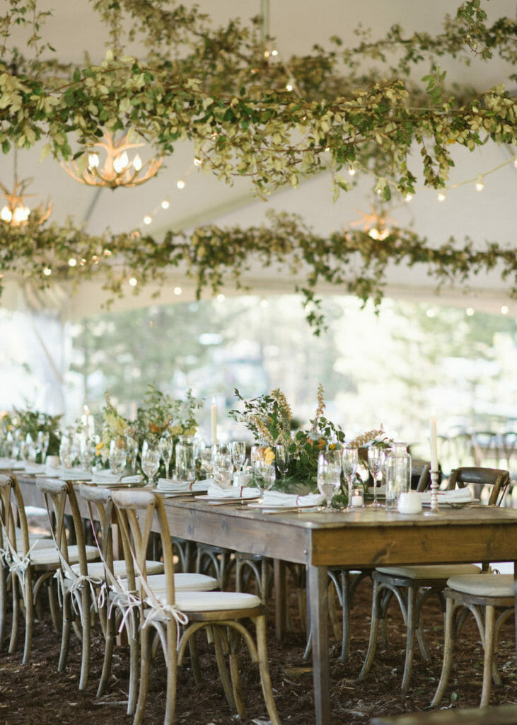 Greenery Spring Tablescape