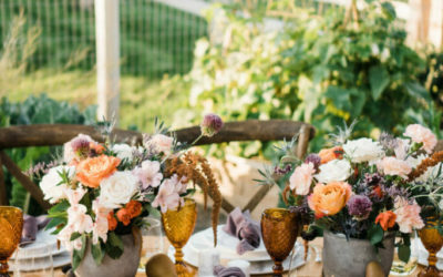 A Colorful Fall Wedding Tablescape